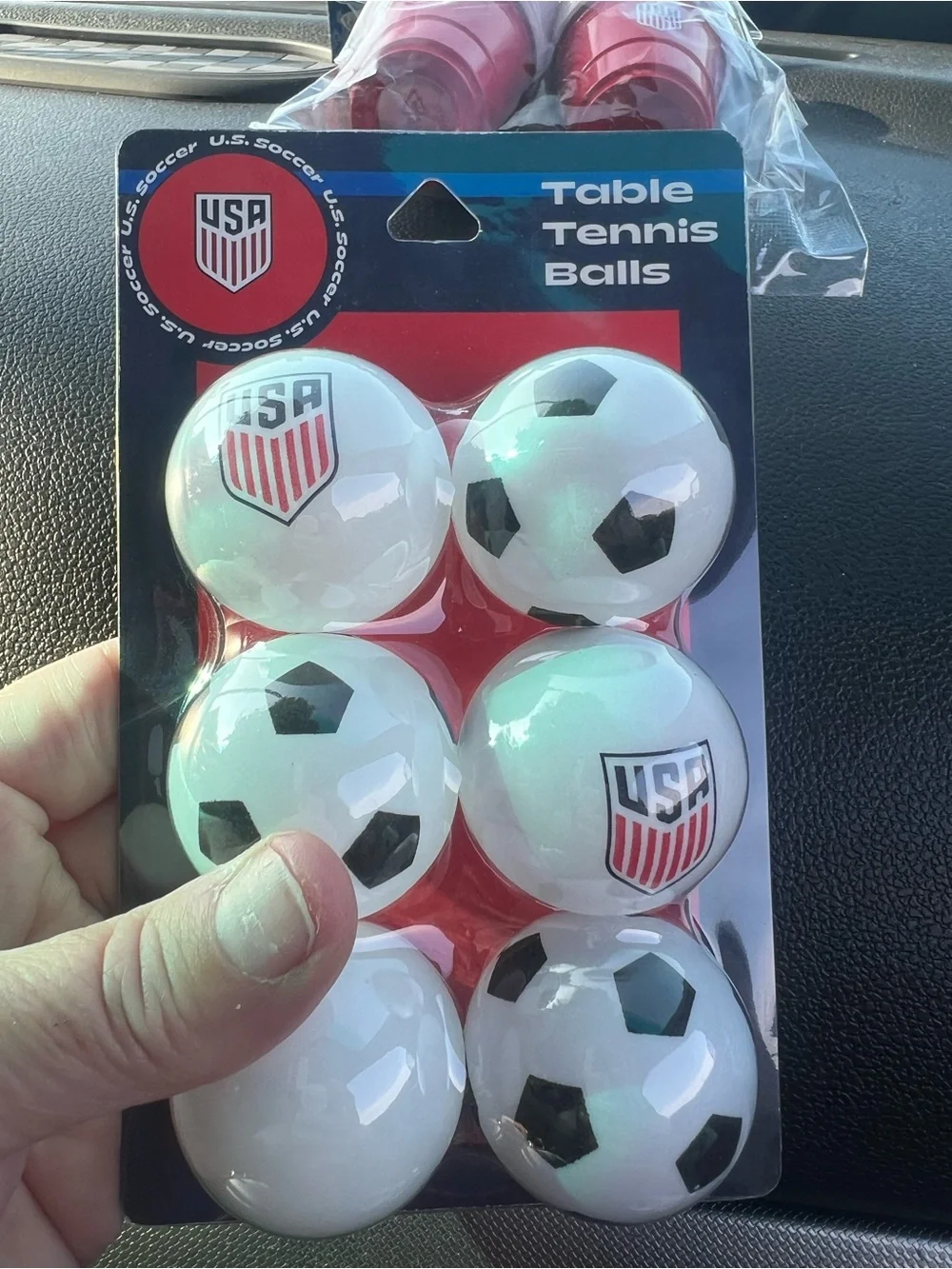FIFA WORLD CUP table tennis balls and Shot Glass  Activity Set